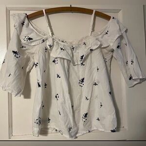 Ganji LA White Crop Top Size Medium